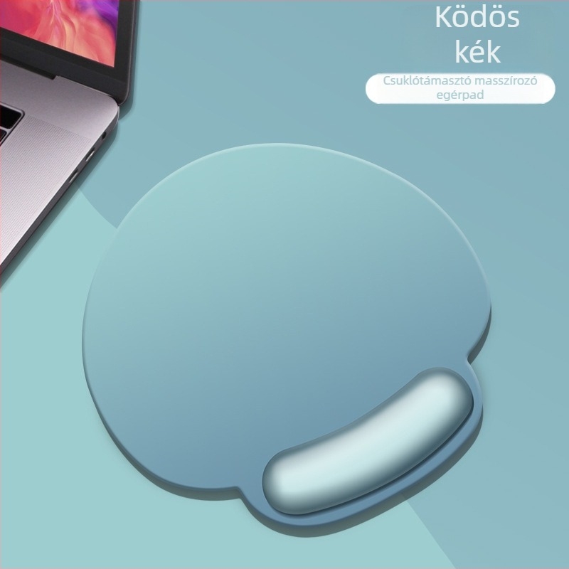 Ergonomikus csuklóvédő egérpad memóriahab és szilikon bevonattal, ergonikus számítógép‑irodai kiegészítő