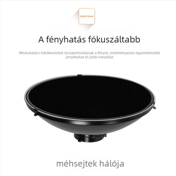 Radome méhsejt hálóval ellátott textilborítás stúdió világításhoz, alumíniumötvözet