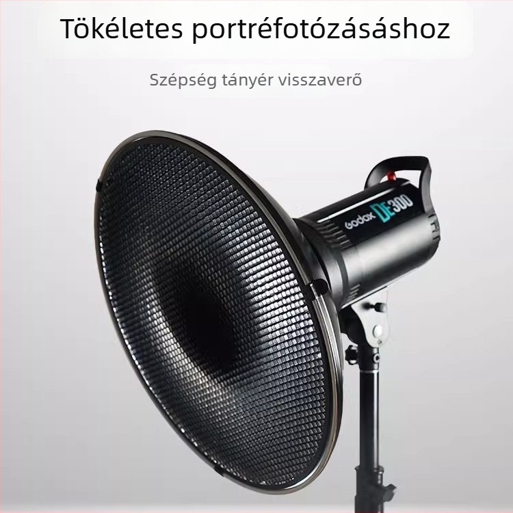 Radome méhsejt hálóval ellátott textilborítás stúdió világításhoz, alumíniumötvözet