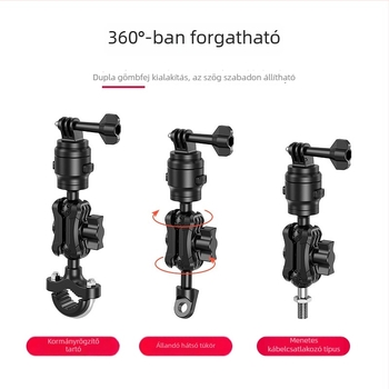 Motorkerékpárhoz való telefon-tartó 25 mm golyófej-adapterrel – LL8-1, alumínium-nylon ötvözet, egyetlen kattintásos gyorskioldó