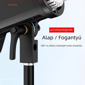 Fotózási vaku alap, 200W, menetes csatlakozás, kompatibilis SK400II és SL60