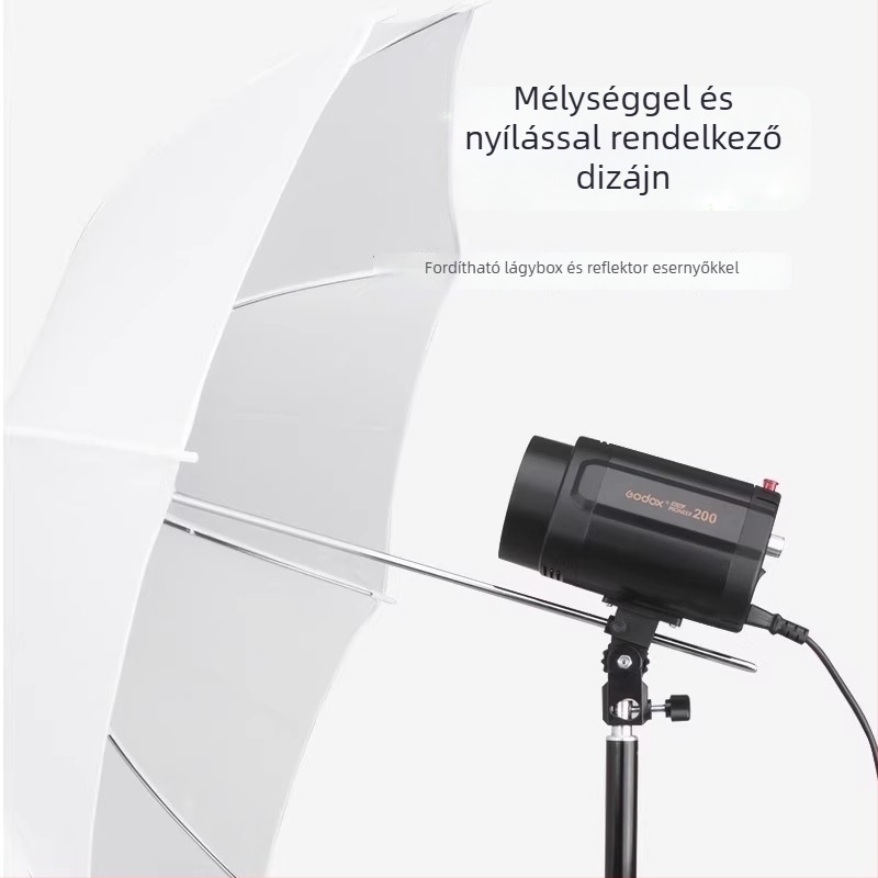 Fotózási vaku alap, 200W, menetes csatlakozás, kompatibilis SK400II és SL60