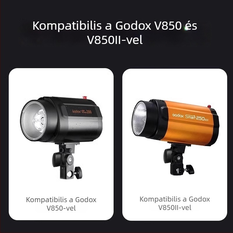 Fotózási vaku alap, 200W, menetes csatlakozás, kompatibilis SK400II és SL60