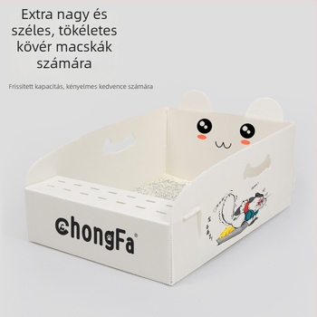 Egyszer használatos macskaalomtálca, extra nagy, vízálló, összecsukható, kültéri utazásokhoz