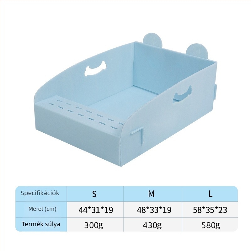 Egyszer használatos macskaalomtálca, extra nagy, vízálló, összecsukható, kültéri utazásokhoz