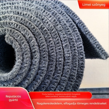 Csíkos vastagított teljes tekercses szőnyeg, poliészter, kötött, négyszögletes alakú, stúdió, iroda és hálószoba