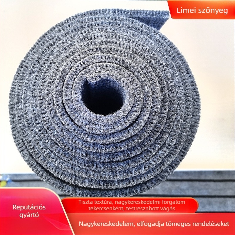 Csíkos vastagított teljes tekercses szőnyeg, poliészter, kötött, négyszögletes alakú, stúdió, iroda és hálószoba