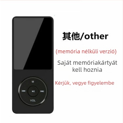 Diákverzió MP3/MP4/MP5 kártyás kompakt hordozható zenelejátszó külső hangszóróval