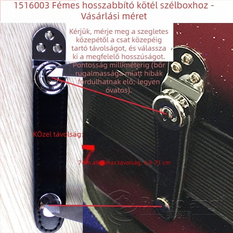 Bellows Buckle Akkordionhoz – Bőrből, Modell 1516003, BULUOLANG, Nyugati billentyűs hangszerekhez tartozék
