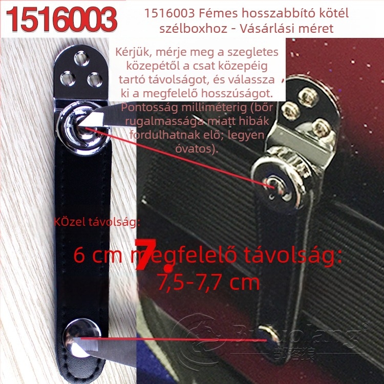 Bellows Buckle Akkordionhoz – Bőrből, Modell 1516003, BULUOLANG, Nyugati billentyűs hangszerekhez tartozék