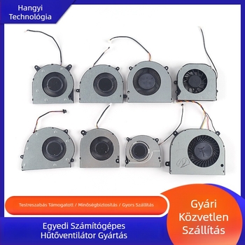 Hangyi Hy-19 laptop hűtőventilátor, ház réz- és alumínium ötvözetből, rendkívül csendes, légáramoltatásos hűtés, 6 éves élettartam
