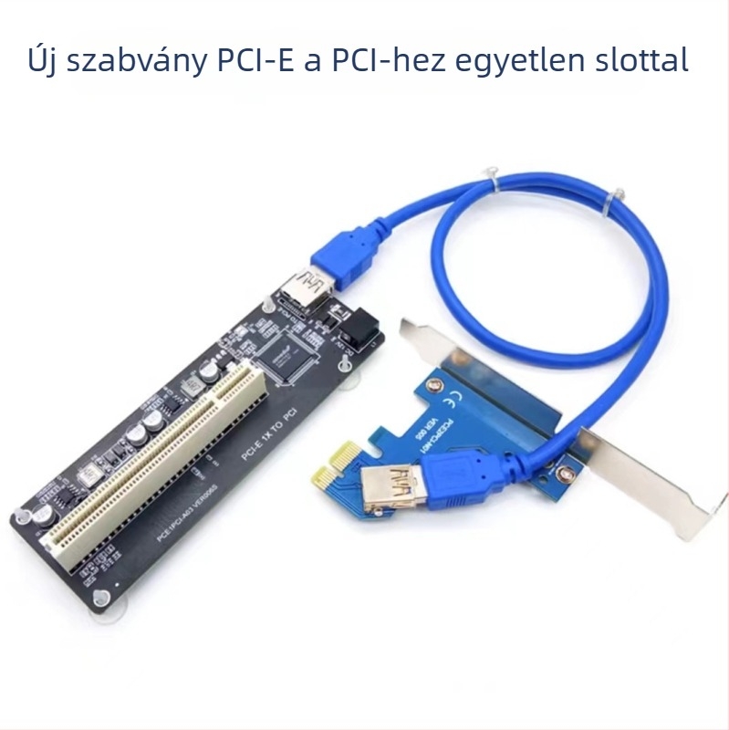Adapterkár USB-PCI videófelvételhez és vezérléshez, CX12, ASM1083, rézmag, átviteli sebesség 500
