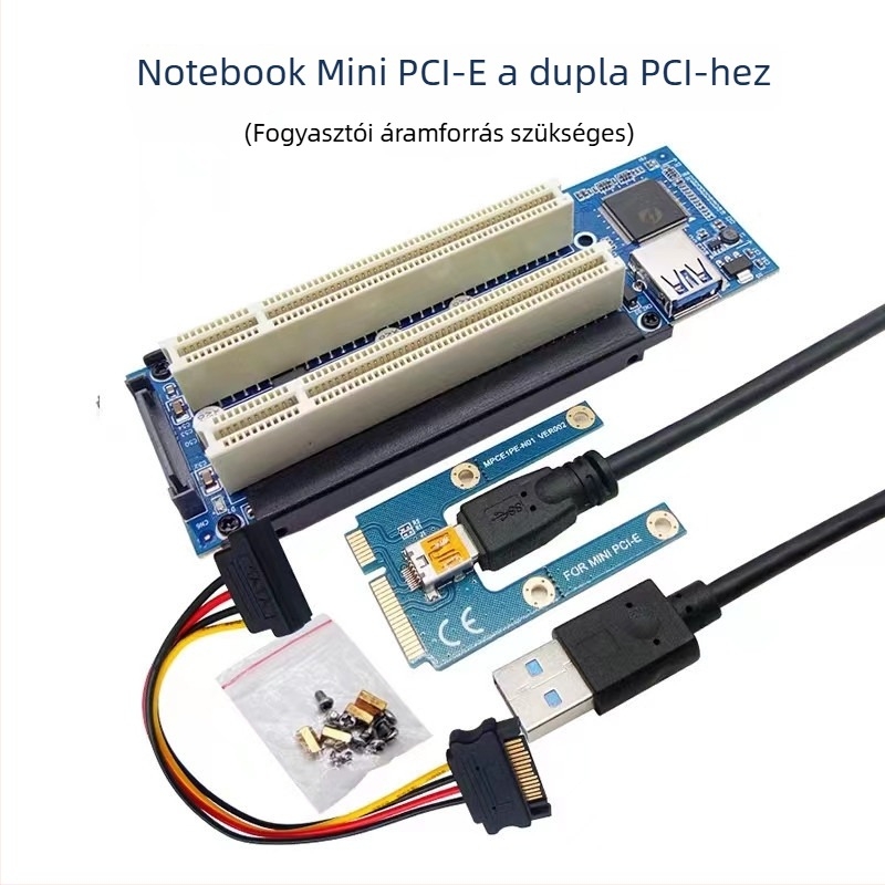 Adapterkár USB-PCI videófelvételhez és vezérléshez, CX12, ASM1083, rézmag, átviteli sebesség 500
