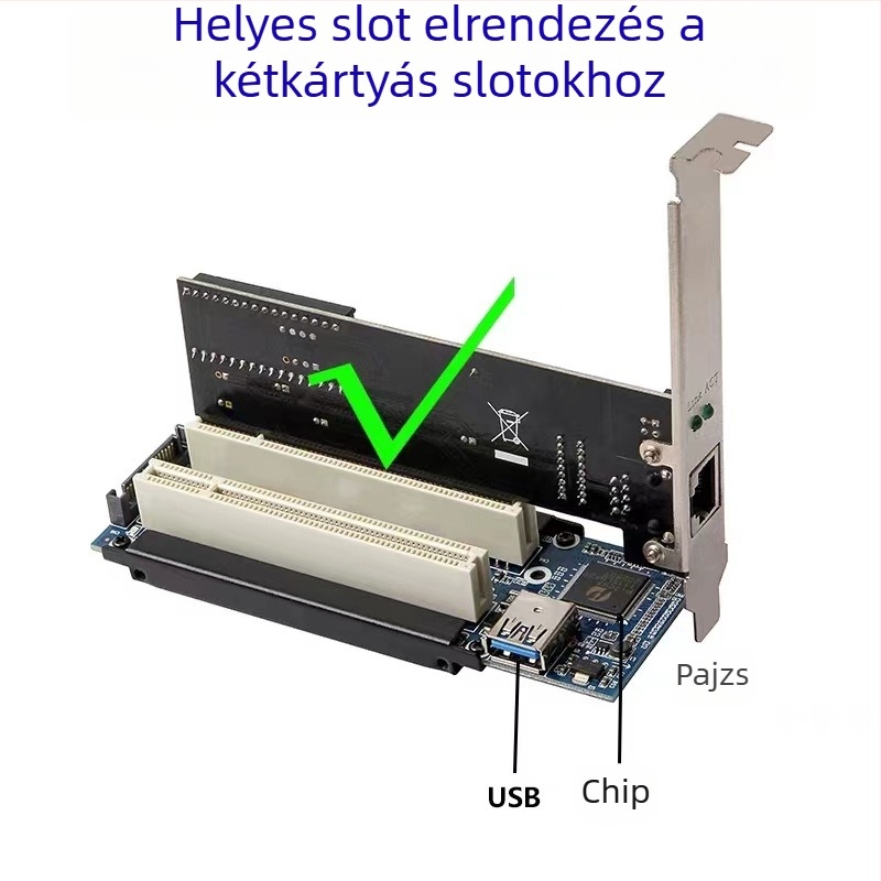 Adapterkár USB-PCI videófelvételhez és vezérléshez, CX12, ASM1083, rézmag, átviteli sebesség 500