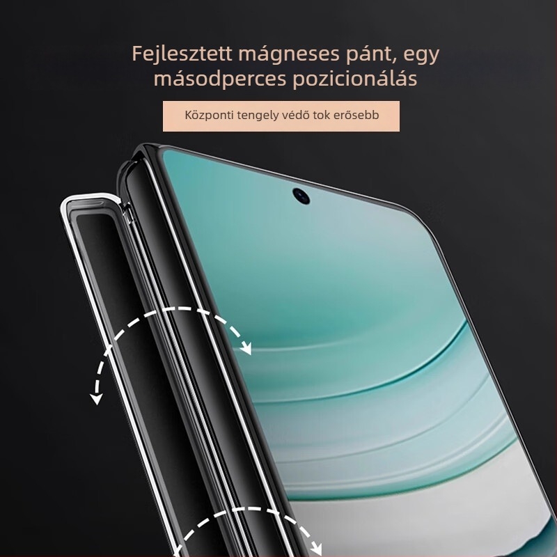 Huawei MateX6-hoz készült tok elektroplatinált csuklópántokkal, teljes védelem, ütésálló