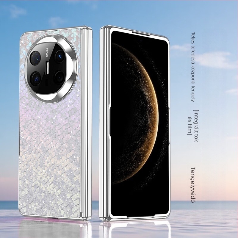 Huawei MateX6-hoz készült tok elektroplatinált csuklópántokkal, teljes védelem, ütésálló
