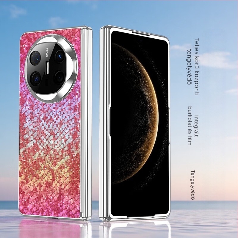 Huawei MateX6-hoz készült tok elektroplatinált csuklópántokkal, teljes védelem, ütésálló
