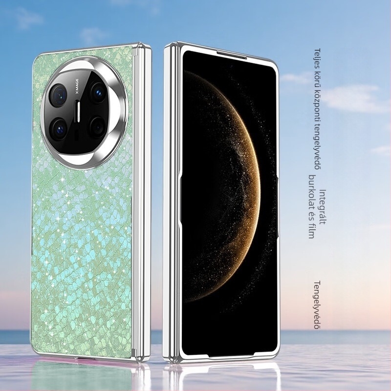 Huawei MateX6-hoz készült tok elektroplatinált csuklópántokkal, teljes védelem, ütésálló