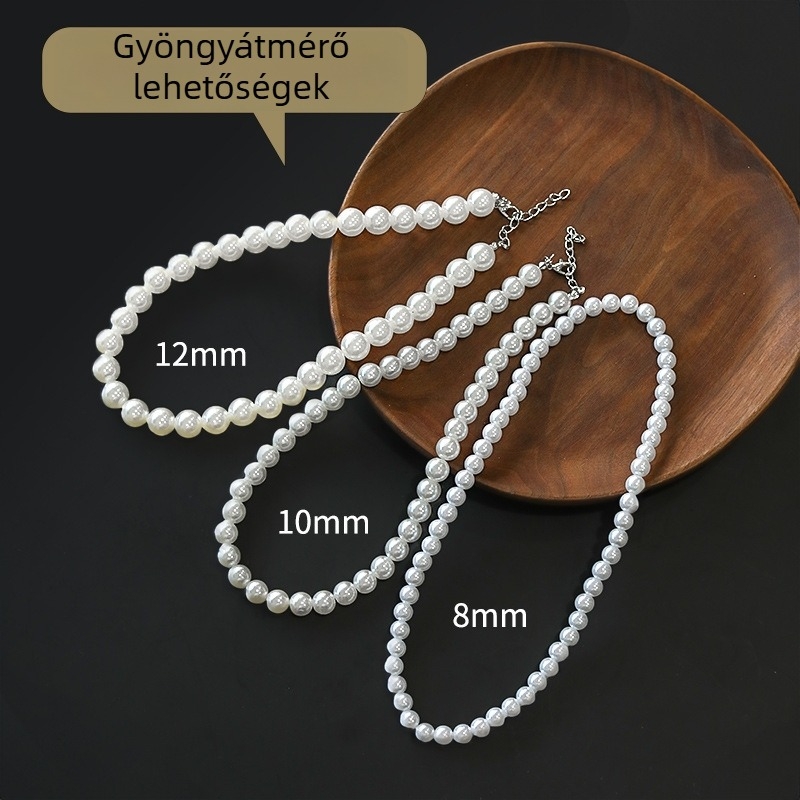 Gyerekeknek szóló gyöngy nyaklánc, rajzfilmfigurás stílus, golyós lánccal, 3-10 évesek, 2025 nyár