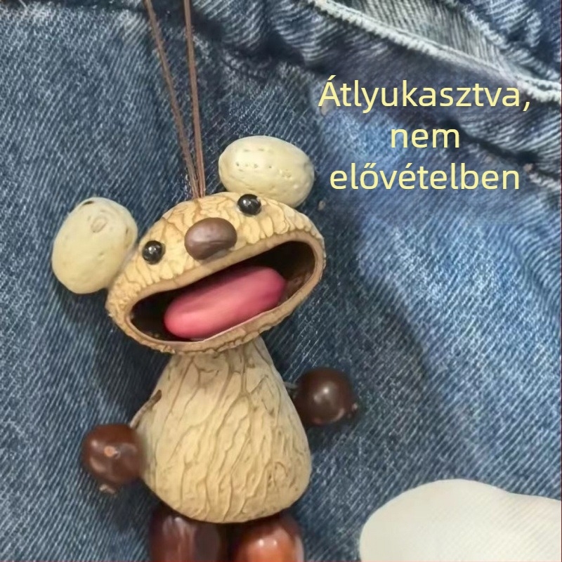 Természetes gyümölcshéjból készült szélcsengő – DIY készlet és kész medál táskákhoz és autókhoz