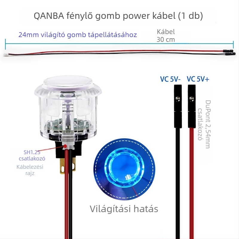 QANBA arcade gombok kart-stílusúak joystickhoz