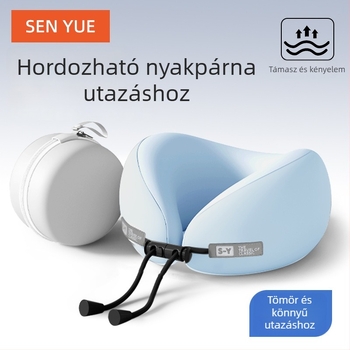 Nothing U-alakú utazó párna memóriahabbal, minimalist stílus, univerzális illeszkedés