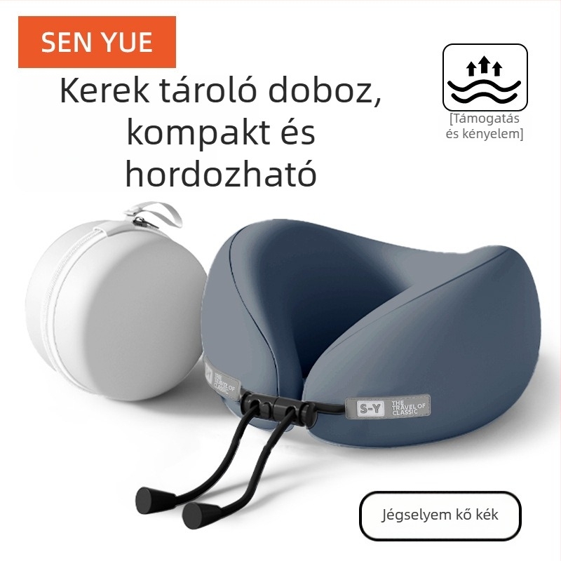 Nothing U-alakú utazó párna memóriahabbal, minimalist stílus, univerzális illeszkedés