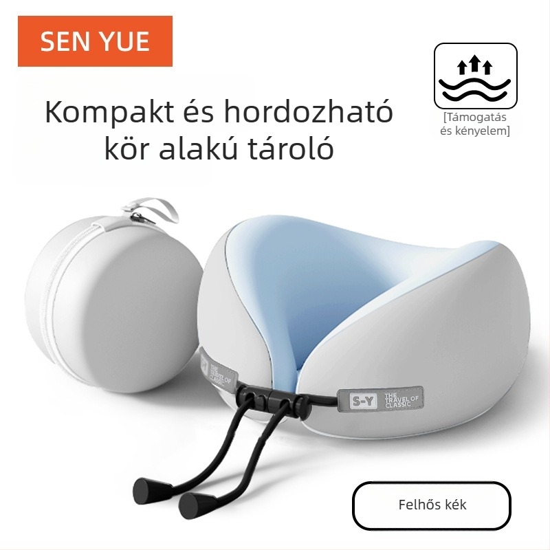 Nothing U-alakú utazó párna memóriahabbal, minimalist stílus, univerzális illeszkedés