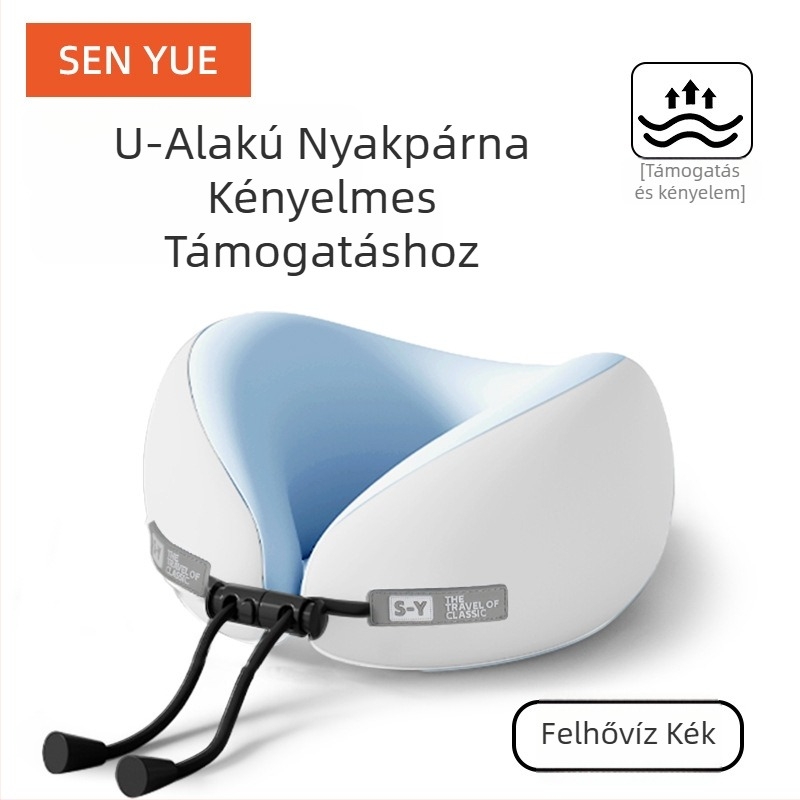 Nothing U-alakú utazó párna memóriahabbal, minimalist stílus, univerzális illeszkedés