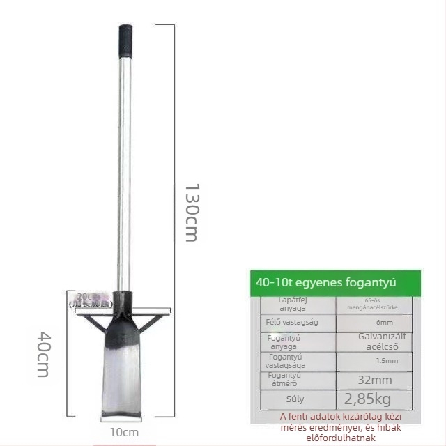 Junbaida mangán-acéllal készült lapát fák gyökérátültetéséhez, kertészeti eszköz a talaj átforgatásához