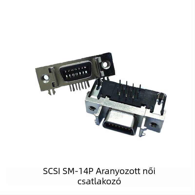 SCSICN14/20/26/36/50 szervo dugó SCSI csatlakozóhoz – ipari csatlakozók, réz vezeték, ISO tanúsított, 3000 dugó, OEM elérhető