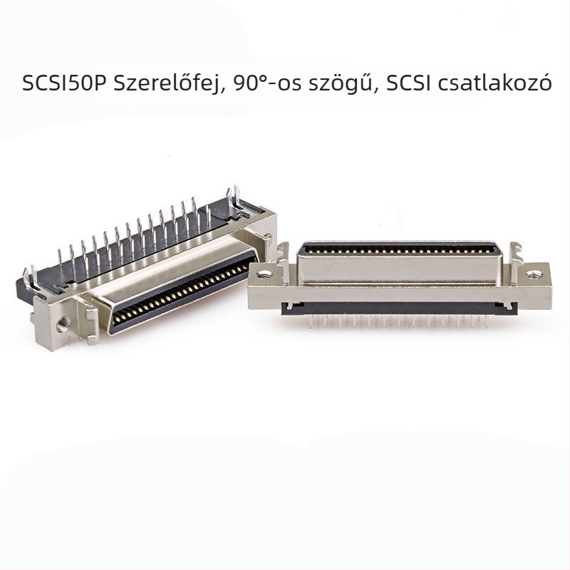 SCSICN14/20/26/36/50 szervo dugó SCSI csatlakozóhoz – ipari csatlakozók, réz vezeték, ISO tanúsított, 3000 dugó, OEM elérhető