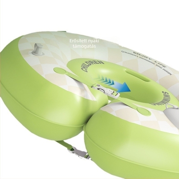 Baba úszó gyűrű rajzfilm mintával, PVC anyag, kézi felfújás, medencére és vízi parkokra