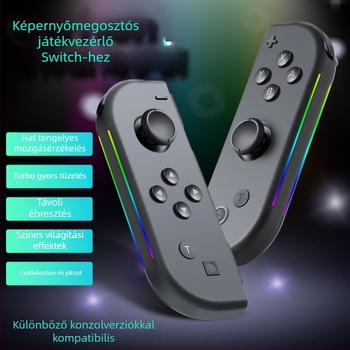 JC112 játékkontroller Switchhez Type-C interfésszel, 6-tengelyes mozgásérzékelő és rezgés
