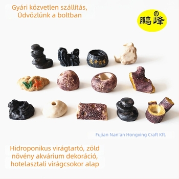 Gyantából készült alap hidroponikus növénykiállításokhoz és akváriumi tájépítéshez | Pengfeng | gyanta dísztárgyak | Új kínai stílus
