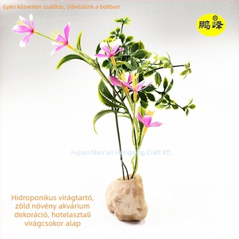 Gyantából készült alap hidroponikus növénykiállításokhoz és akváriumi tájépítéshez | Pengfeng | gyanta dísztárgyak | Új kínai stílus