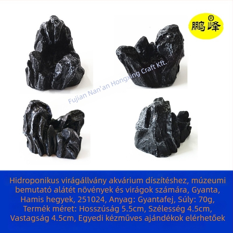 Gyantából készült alap hidroponikus növénykiállításokhoz és akváriumi tájépítéshez | Pengfeng | gyanta dísztárgyak | Új kínai stílus