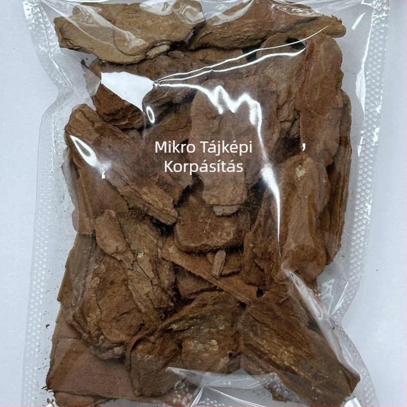 Mikro-táj készlet kézzel készített DIY mini modellekhez — gyanta, fakéreg, száraz moha, száraz fű