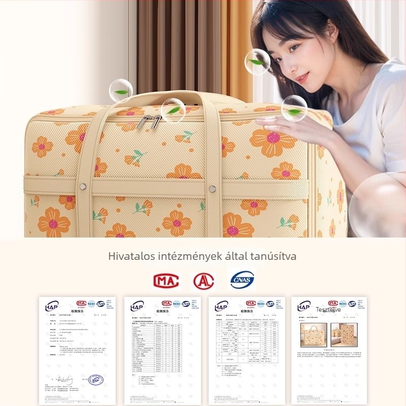 Kub alakú ruhatároló táska nem szövött anyagból, nedvességálló, nagy kapacitás, többfunkciós, ideális költözéshez és otthoni szervezéshez