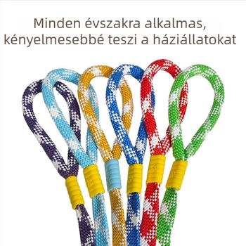 Nylon szövésű rövid kutyapóráz közepes és nagy testű kutyákhoz, elegáns sétapóráz