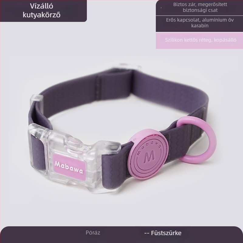Vízálló nylon kutyanyakörv és póráz – kicsi, közepes és nagy testű kutyáknak