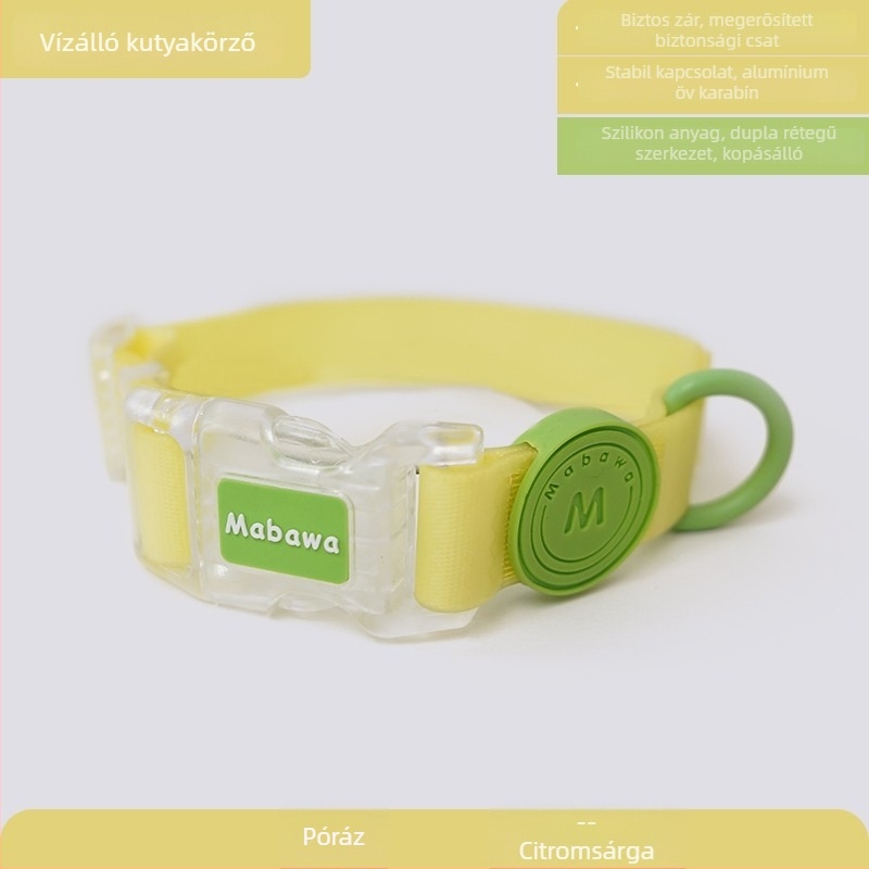 Vízálló nylon kutyanyakörv és póráz – kicsi, közepes és nagy testű kutyáknak