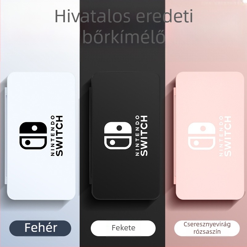 Nintendo Switch játékkártya doboz, mágneses zár, ABS+EVA anyag, 24 kártya kapacitás, hordozható