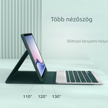 Redmi Pad 2 táblagéphez tervezett védő tok, vezeték nélküli, levehető Bluetooth billentyűzettel; Bluetooth interfész; kompatibil Redmi tablettával; tok modellje: Redmi Bluetooth keyboard case; ergonómiai támogatás