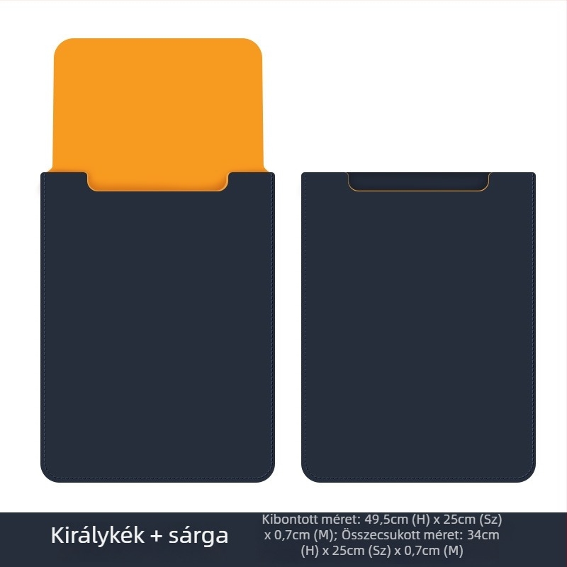 PU bőr laptop tok MacBook 14 hüvelykhez, vízálló, karcálló védelem, flanel belsővel