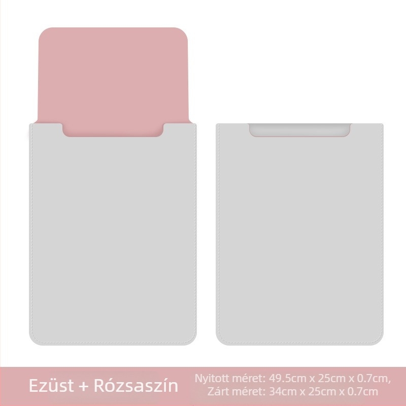 PU bőr laptop tok MacBook 14 hüvelykhez, vízálló, karcálló védelem, flanel belsővel