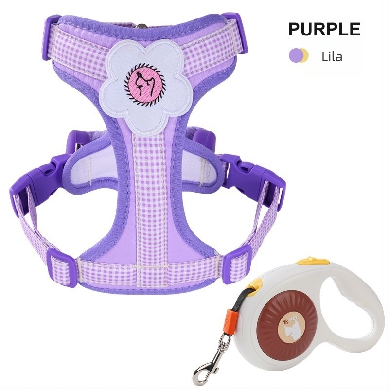 Vest-stílusú kutyahám pórázzal, állítható, foltálló, könnyen tisztítható, Oxford vászon