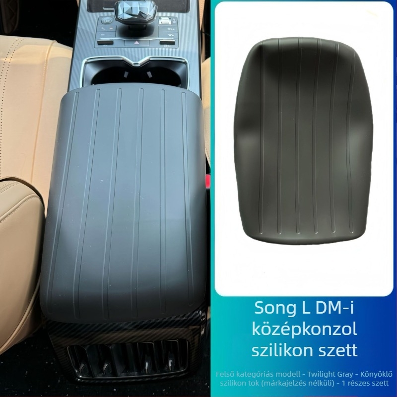 BYD Song LDMI középkonzol szilikon párna vezeték nélküli töltésvédővel és pohártartóval – autó belső kiegészítő