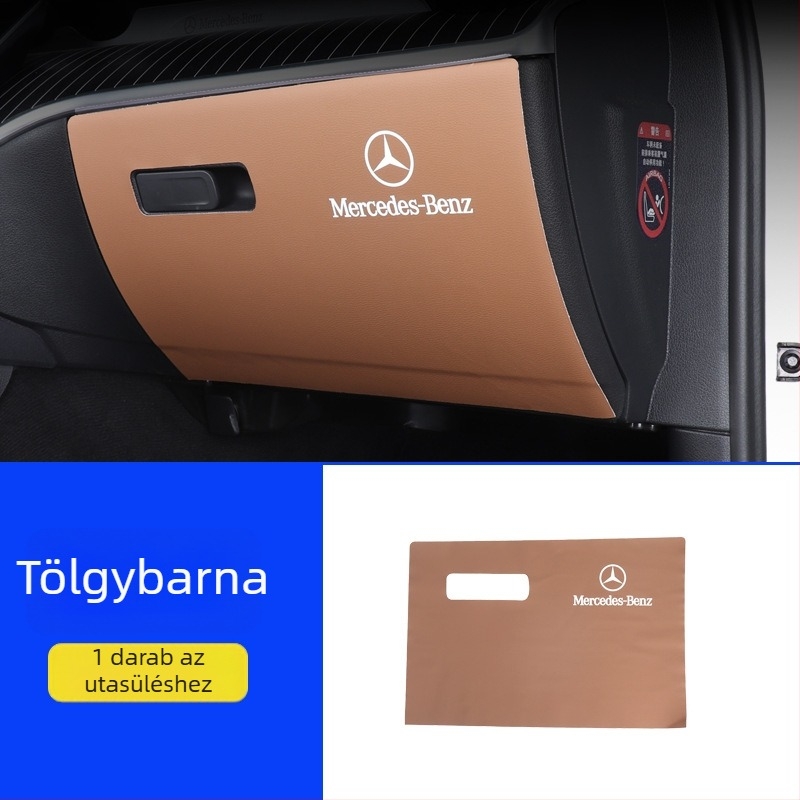 Mercedes-Benz E-Class E300L bőr ajtó hátsó védőpanel – belső tartozék, logó nyomtatva, Huangku márka, testreszabás elérhető, stílus Four Seasons General (W214)