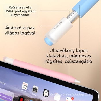 Szilikon védőtok Apple Pencil (USB-C), harmadik generációs stylushoz